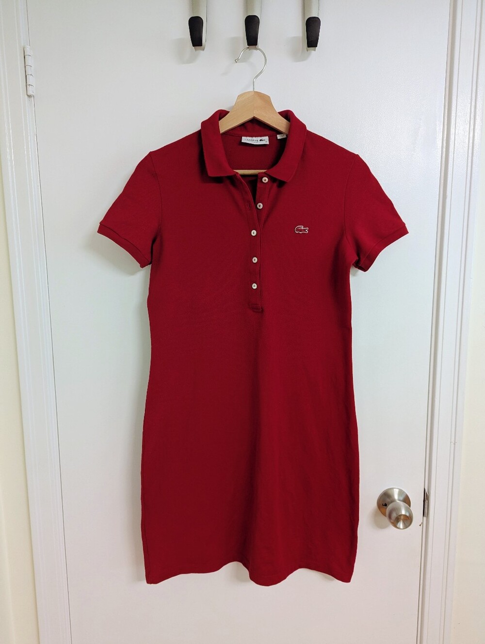 Lacoste Polo Dress - Red
